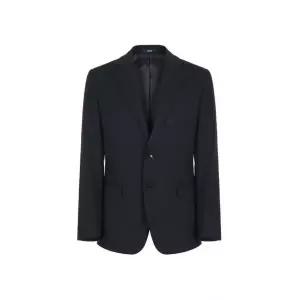 바쏘 울 블렌디드 슬림핏 마이크로 솔리드 자켓(BSY1JQ50A)