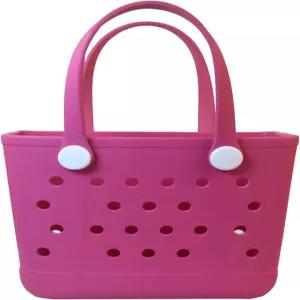 CLLTIV 비치백 고무 토트백 방수 여행 가방 세척 가능 해변 스포츠 및 피크닉용 오픈