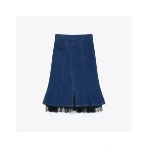 베스띠벨리 25/S/S 크로스 망사 데님 스커트 BKSKB23611203930
