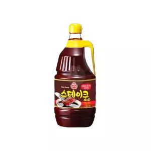 오뚜기 스테이크소스 2.1KG X 3개 립소스 숯불바베큐양념 식당용 업소용스테이크소스