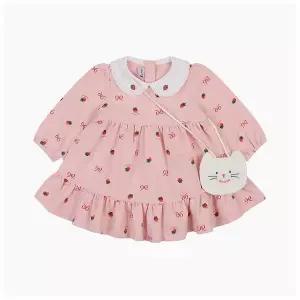 [압소바](마산점)[압소바 26년SS임신출산백일돌선물]베라 원피스+가방세트 (A1125191) 핑크