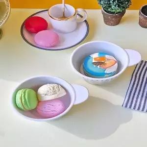 마린블루 다용도 볼 2style 그라탕기 찬기 접시 씨리얼볼