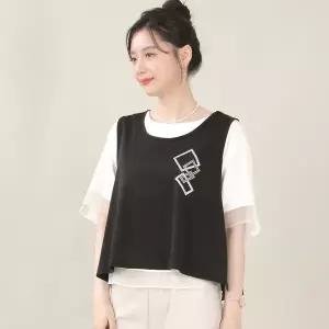 스판 보석 옆트임 조끼