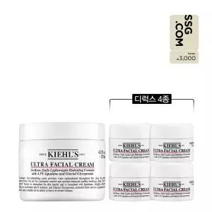 [키엘](강남점)[3천원 상품권][4S] 울트라 훼이셜 크림 125ml 세트 (+디럭스 4종)