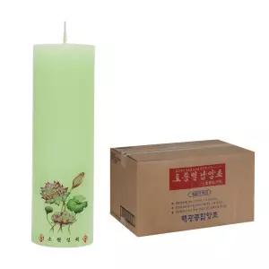 국산 고급 약쑥 양초 1호(40개 1박스) 불교양초 기도초 사찰초