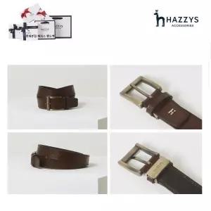 헤지스 ACC 선물포장완판재출시브라운 로고 음각 벨트 HJBE3F013W3 HJBE9F013W3E