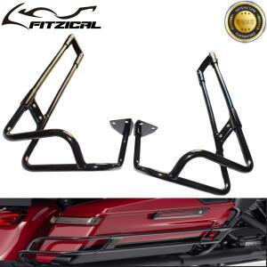 할리 투어링 로드 일렉트라 글라이드 킹 울트라 리미티드 2014-2023용 오토바이 리어 새들백 가드 레일 서