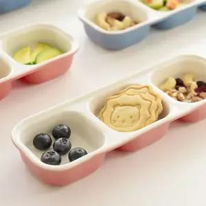 도자기 3구 플레이트