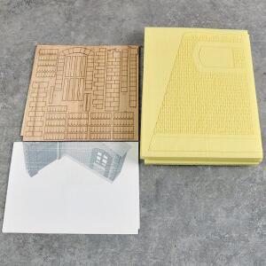 디오라마용 풀 표현재1: 35 건물 조립 모델 유럽 방갈로 Sandtable 시나리오 DIY 취미 수제