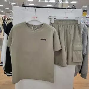 소이 HC22 5부 쿨 와샤 셋업 남아 여름용 베이지 스판 카고 상하세트  26M5409-26M520