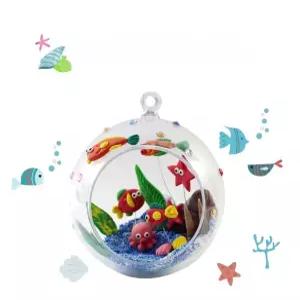 J2K 미니 어항 투명볼 1인용 만들기 교구 재료 미술 창작재료