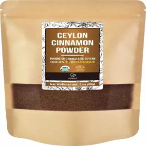소오스 유기농 실론 시나몬 파우더 2온스 스리랑카산 순수 간 베이킹 요리 및 음료에 적합합니다