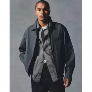 HAZZYS [HIS] 차콜 드리즐러 자켓