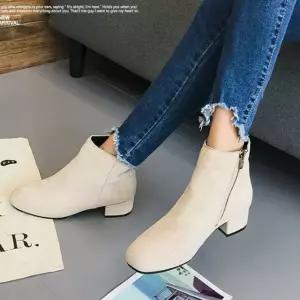 여성 삭스부츠 앵글부츠 블랙