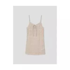 매장정품 에잇세컨즈 8SECONDS 기모 레이스 레이어드 미니 원피스 베이지 356171CM0A 677624