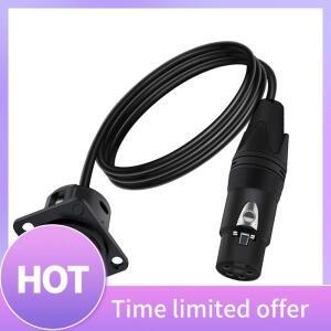 ABFN-4Pin 유형 XLR 패널 마운트 섀시-암 커넥터 어댑터 피드스루 벌크헤드 마이크 소켓 오디오 연장 케이