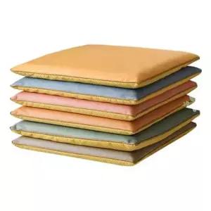 메모리 자동차 쿠션 방석 사각구션45cm 의자 사무실 사각방석 배색 미끄럼방지 의자방석