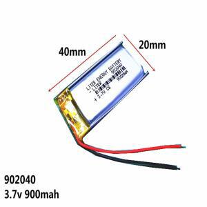1pcs 3.7V 900mAh 902040 리튬 폴리머 리튬-Mp3 MP4 MP5 GPS PSP 모바일 블루투스 용 Po 이온 충전식 배터