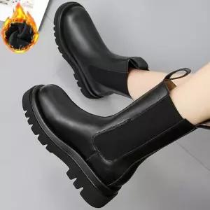 스웨이드 기모첼시부츠 겨울신발 패딩부츠 롱부츠 스웨이드롱부츠 삭스부츠