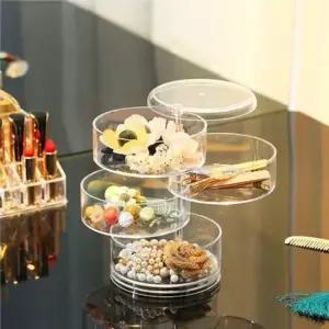 보석함 수납 악세사리 쥬얼리 4단 보관함 회전식 빈티지