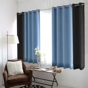[무료배송] 암막커튼 작은창 포인트커튼 아일렛/실내 커텐 거실