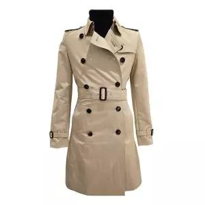 버버리 하본 롱 트렌치코트 HARBOURNE LONG_STONE