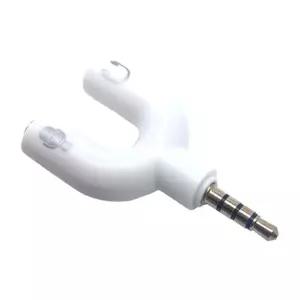 헤드셋 이어폰 4극 3.5 Y잭 변환 젠더 AUX 오디오 AV젠더 변환젠더 Y형젠더