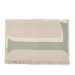 로에베 투톤 그래픽 모티프 프린지 머플러 FSA4SS1W13 2273