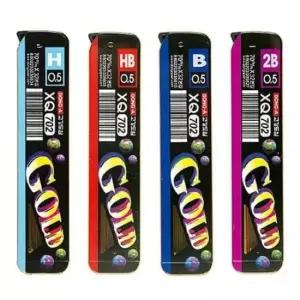 [문구] 골드 샤프심 0.5초경 필통 연필전용 고급 0.5mm 12개입