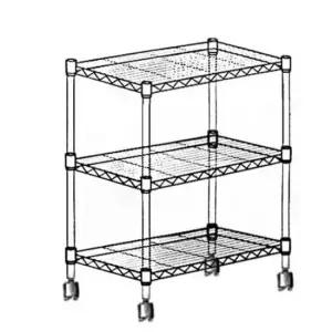 조립식선반 메탈 선반 메탈랙 진열대 보관대 수납정리대 450 3단