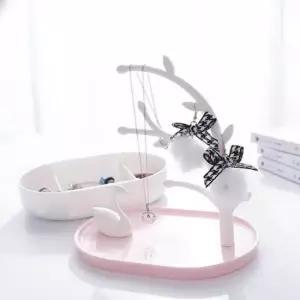 보석함 케이스 쥬얼리보관함 백조 정리함 귀걸이보관 보석함