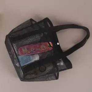 매쉬 수영가방 구멍뚫린 숄더백 목욕가방 여름 비치백