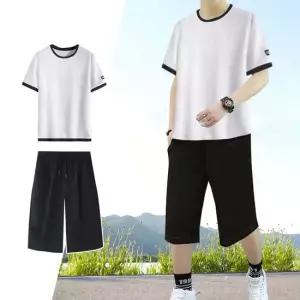 시원한 반팔 반바지 트레이닝 세트 냉장고 골프 헬스 운동