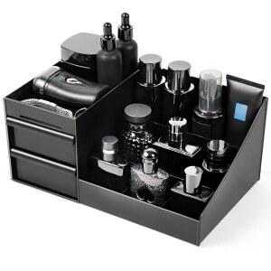 [미국배송] 남성용 정리함 향수 콜른 스탠드 선반 욕실 조리대 보관함 카운터용 서랍장 침실 정리함 및 선물