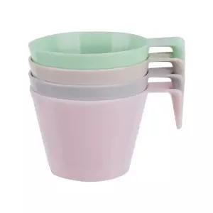 파스텔 핸디 파티컵 4p 파스텔컵 핸디컵 파티컵 플라스틱컵 홈파티