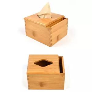 대나무 계산서 꽂이 테이블 냅킨통 냅킨함 14.5cm 5호 나무냅킨통