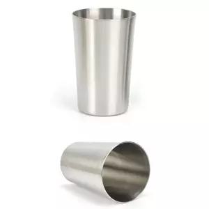 넓은 입구 스텐컵 커피컵 맥주컵 12cm 약 400ml 카페컵 이중스텐컵 이중컵