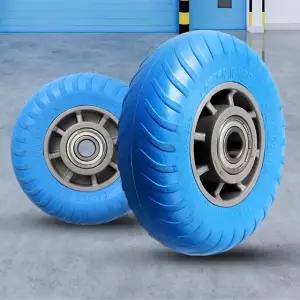 발포바퀴 6 /바퀴 캐스터 에어 고무 발통 고정 통