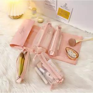 걸이형 여행용 메이크업 수납 공간 롤 이너백 가방 IQV6+5IDR