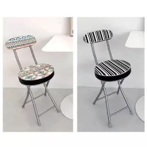 접이식 등받이 의자 1P 쿠션 보조 간이의자 체어 캠핑 접이식의자