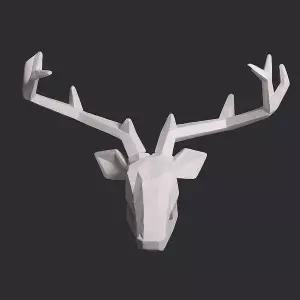 [에이치플러스몰]아트피플 사슴 머리 조각상 인테리어 동물장식품 장식