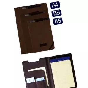 폴더 패드1권 브라운 펜홀더잠금 다크그레이 A5 OWB5B11B