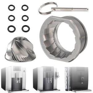 [미국배송] G2 G3 E6 E8 E4 ENA4 ENA8 S8 X10 Z10 J6 모델 U2013 고정밀 분쇄기와 호환되는 JURA 커피 머신용 원뿔형 버 그라인더 세트 교체