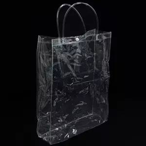 수영장 비치백 똑딱이 바다 투명 M 물놀이 PVC 가방 꽃가방 투명백 바캉스가방 PVC백