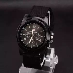 야광 아날로그 손목 시계 토익 저소음 나토밴드 군대 tqC6+8RmA