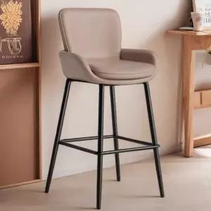 홈바 의자 바체어 바스툴 원목 등받이 발걸이형 높은