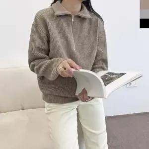 [옷은날개] 베이직 루즈핏 티셔츠 롱 터틀넥 카라넥 니트티 신상