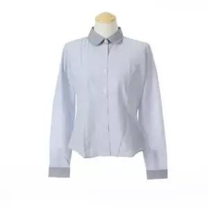 [SBD] 진그레이 교복몰 둥근카라 스트라이프 블라우스 블루