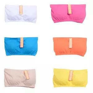 여성 여름 속옷 오픈숄더 튜트탑 탱크탑 브라 편한