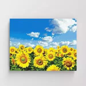 명화풍경 청량한 여름 해바라기 보석십자수 캔버스 40x50cm